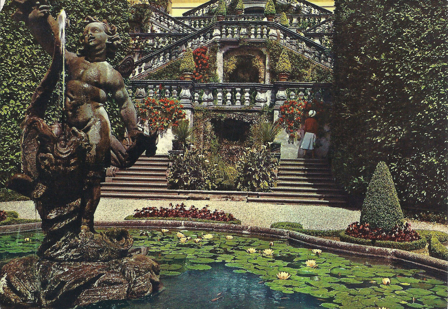 LAGO DI COMO - VILLA CARLOTTA - SCALINATA - V 1964 - FG (spe