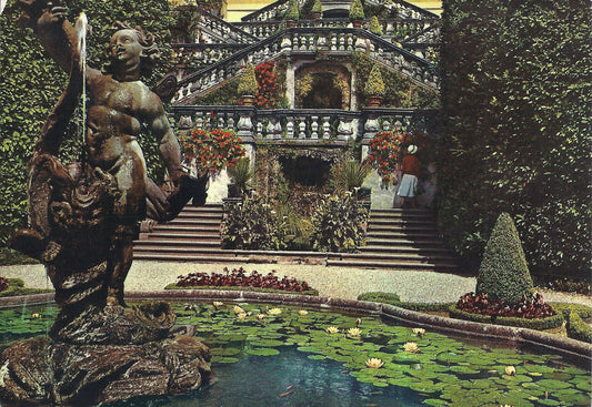 LAGO DI COMO - VILLA CARLOTTA - SCALINATA - V 1964 - FG (spe