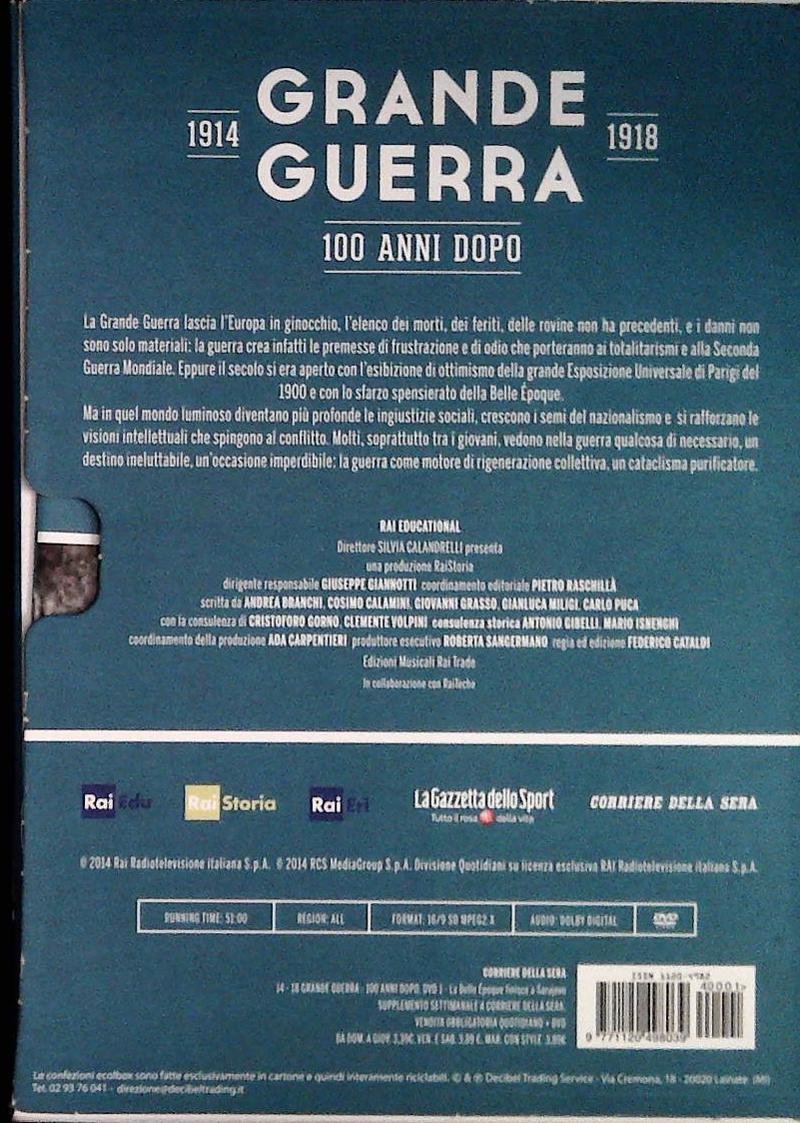 LA GRANDE GUERRA. LA BELLA EPOQUE FINISCE A SARAIEVO - DVD