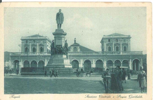 NAPOLI - STAZIONE CENTRALE E PIAZZA GARIBALDI - V1931
