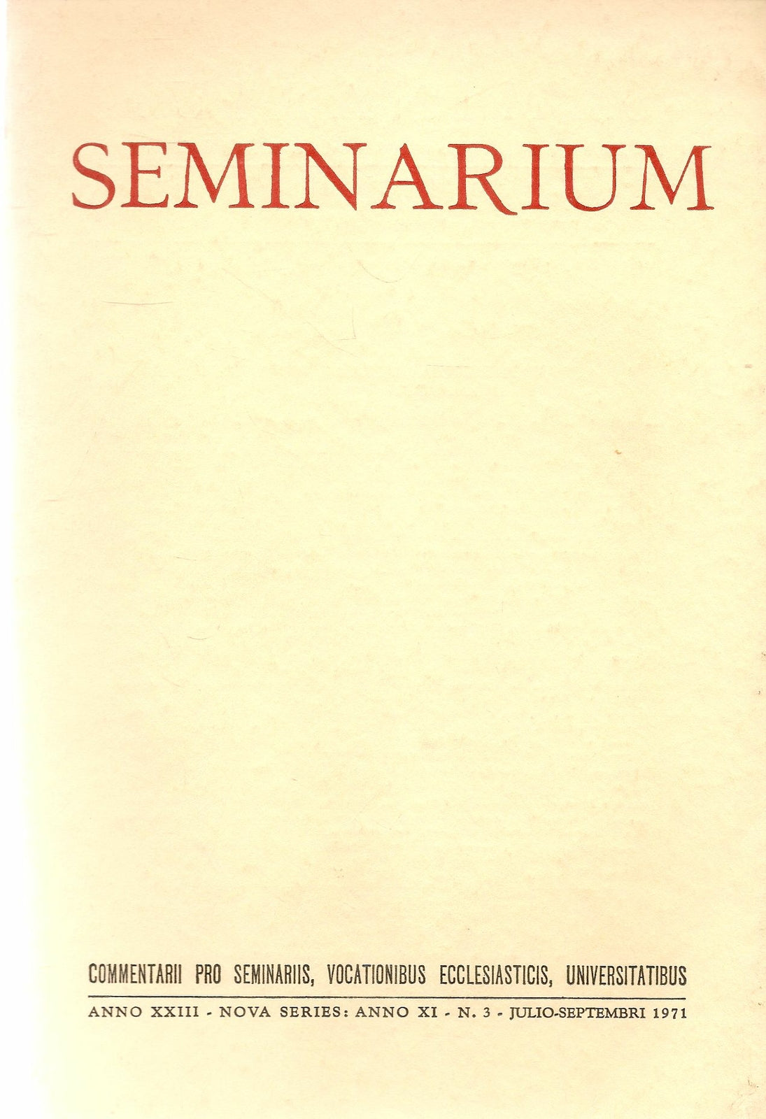 SEMJIANRIUM N. 3 - 1971