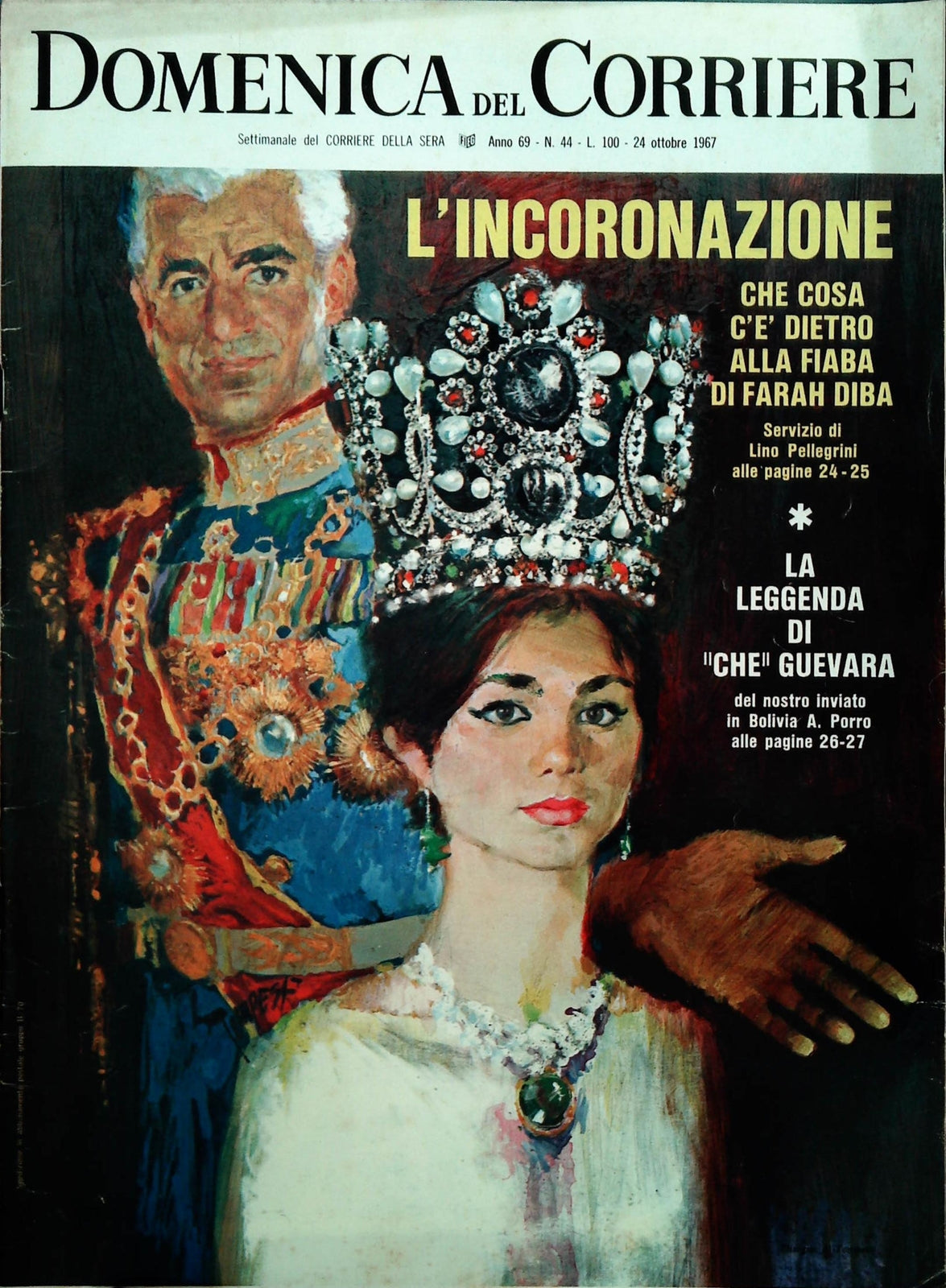 DOMENICA DEL CORRIERE 24 OTTOBRE 1967 - SCIA DI PERSIA - CHE GUEVARA