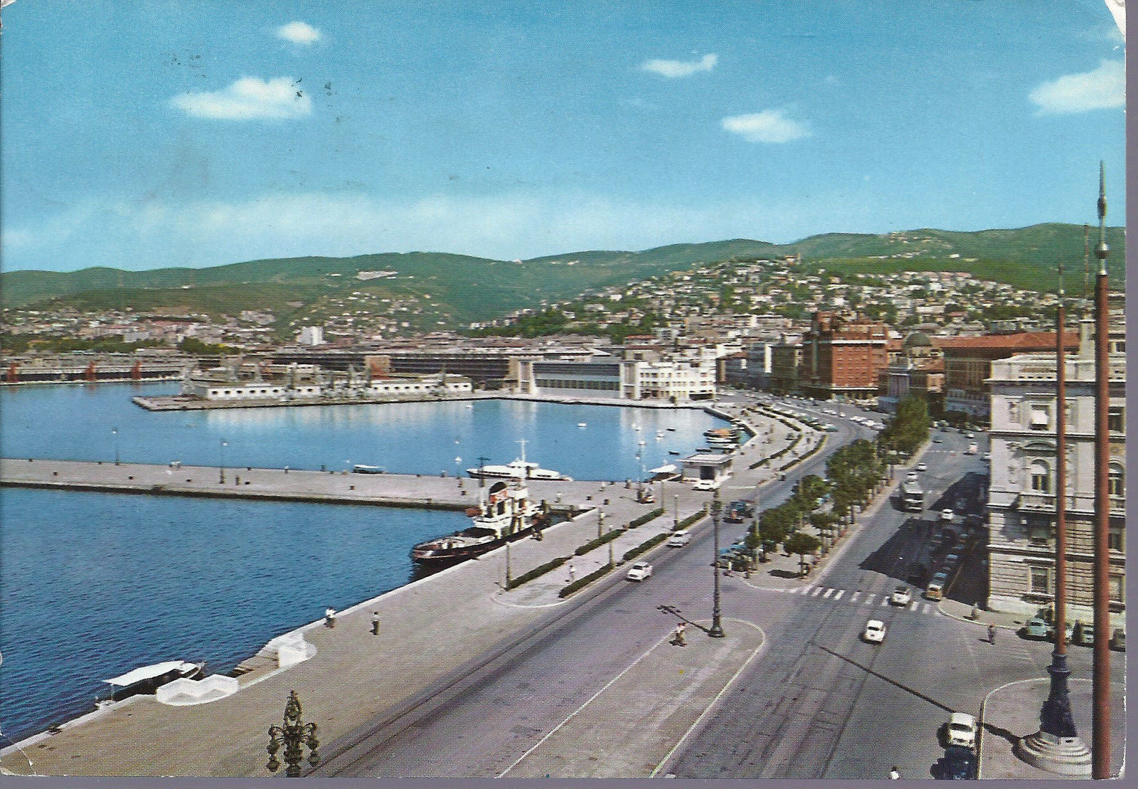 TRIESTE - VEDUTA PASSEGGIATA TRIESTINA - V 1962
