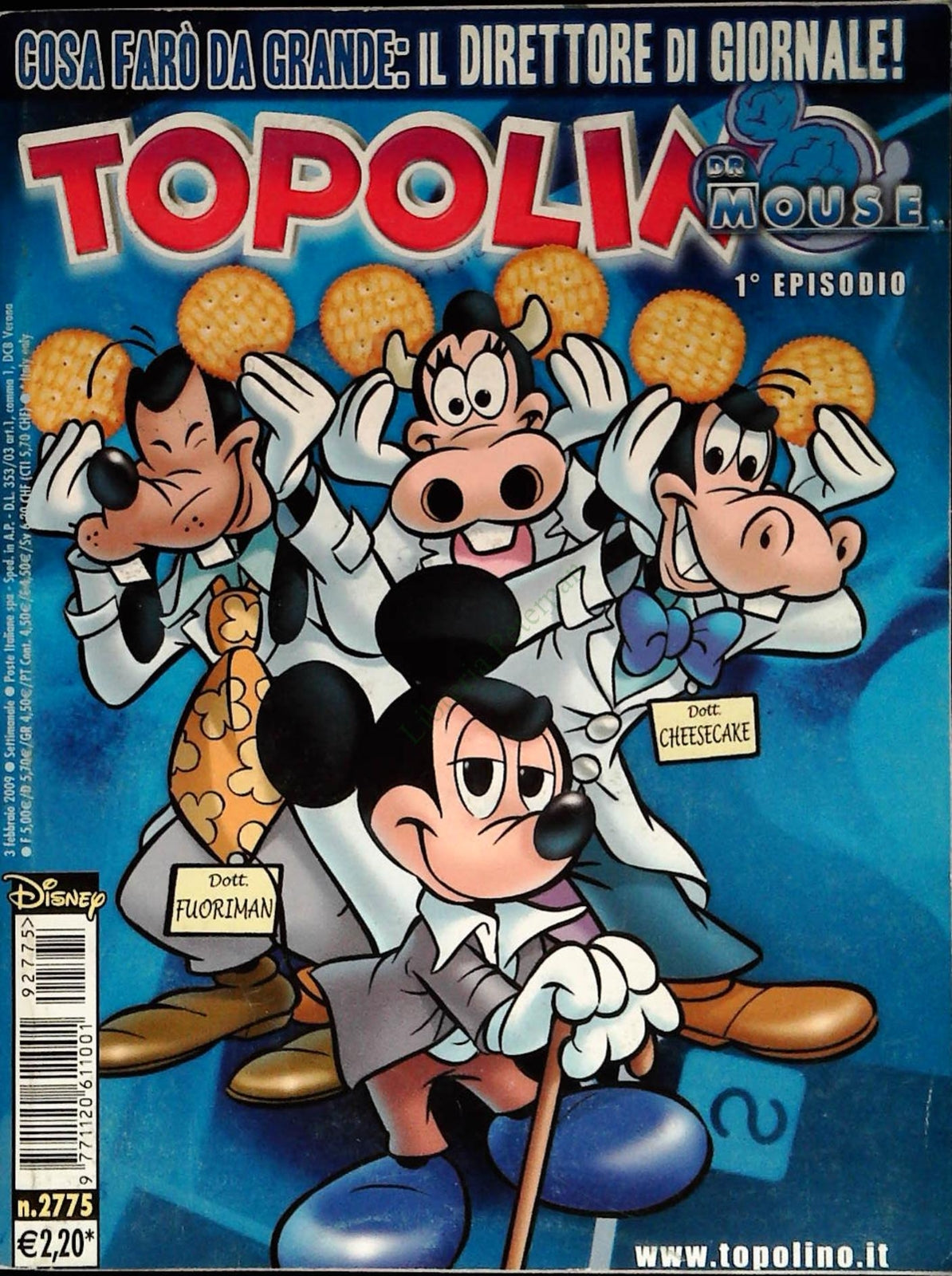 TOPOLINO N. 2775 - 3 FEBBRAIO 2009