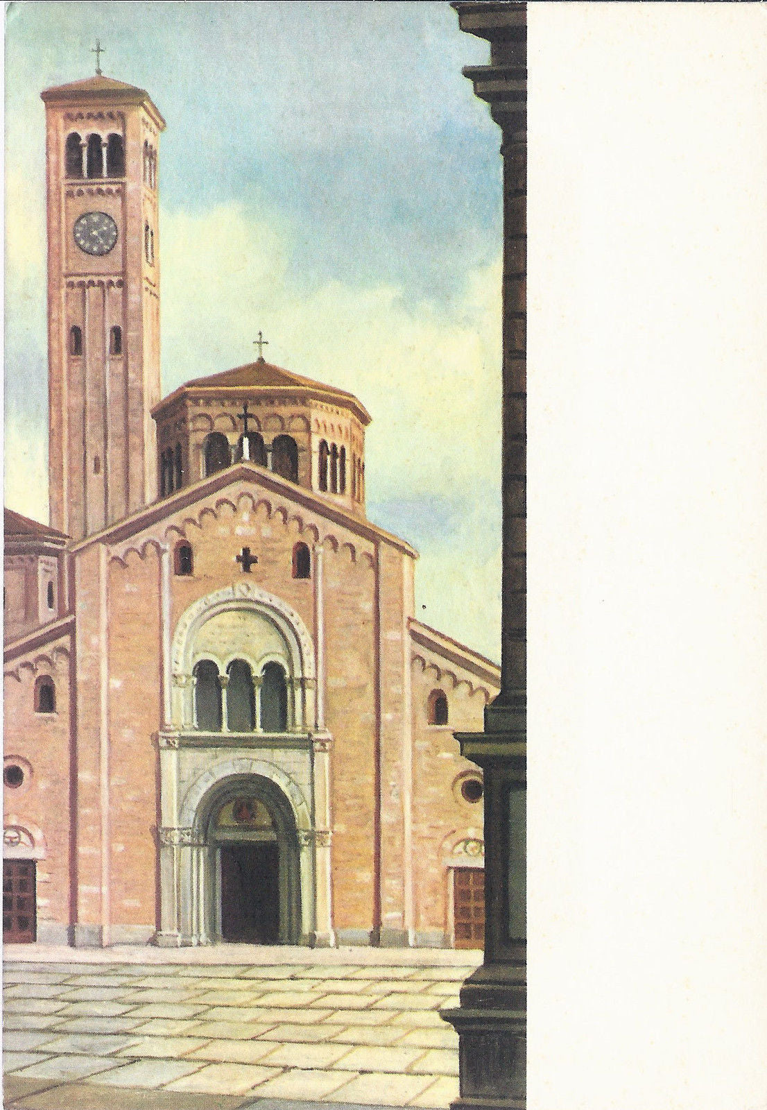 MILANO - IL CAMPANILE DI S. BABILA - NV - DISEGNATA