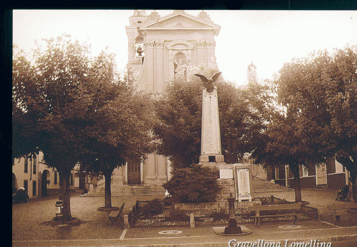GRAVELLONA LOMELLINA - CHIESA B. V. MARIA ASSUNTA E MONUMENT