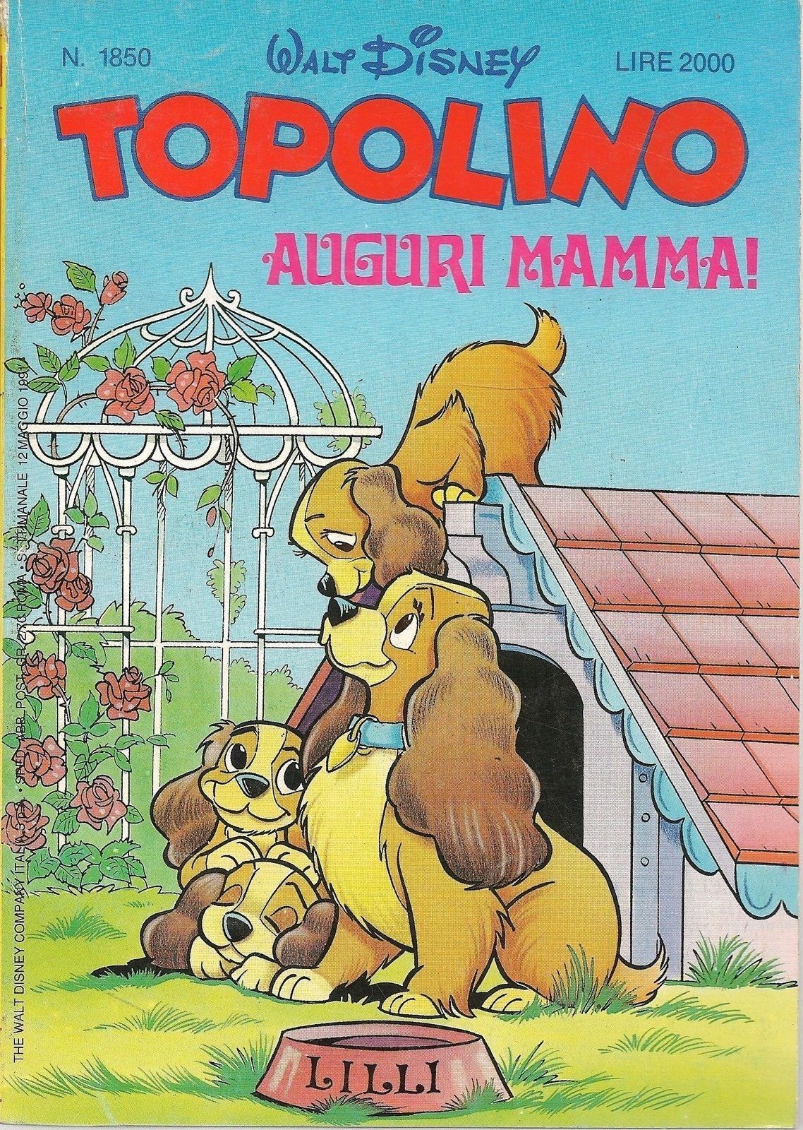 TOPOLINO N° 1850 - 12 MAGGIO 1991