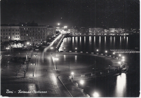 BARI - ROTONDA - NOTTURNO - V 1954 - FG