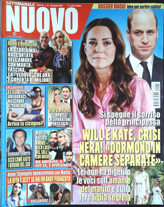 SETTIMANALE NUOVO 28 GIUGNO 2023-BERLUSCONI-GREGORACI-TATANGELO-OUTLET DEL LIBRO