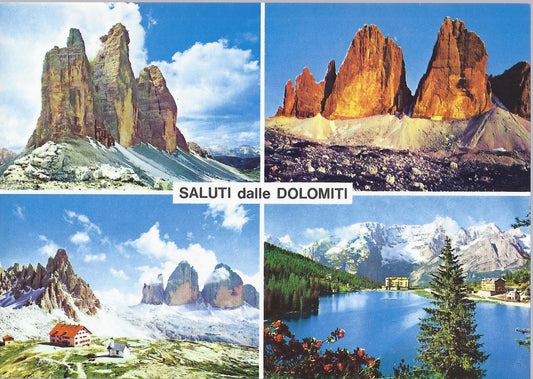 DOLOMITI - SALUTI - 4 VEDUTE - NV - FG