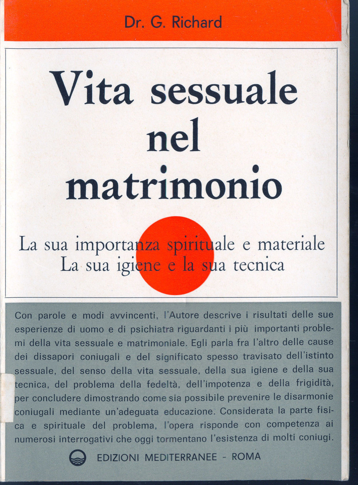 VITA SESSUALE NEL MATRIMONIO - G. RICHARD
