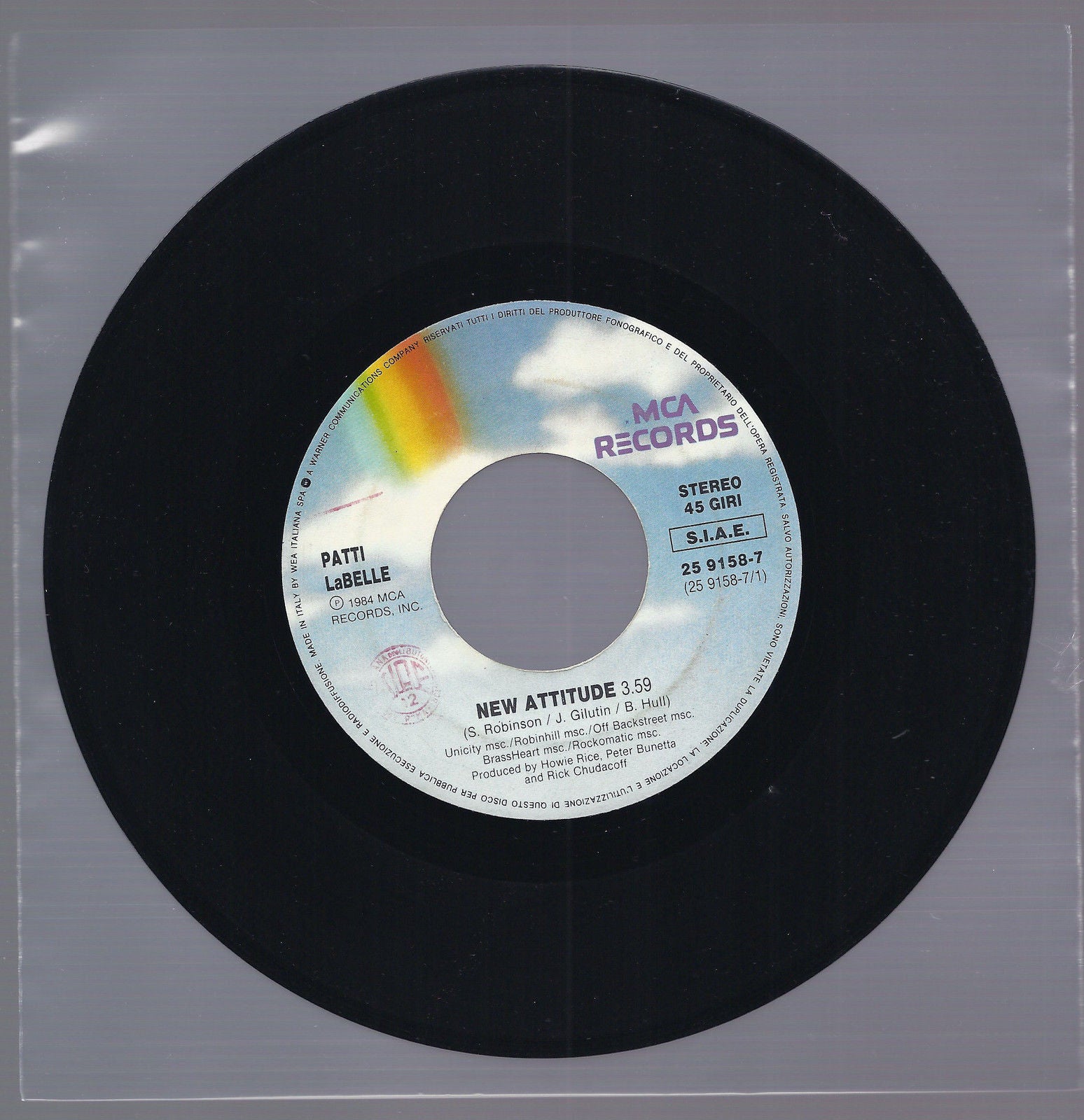 NEW ATTITUDE == PATTI LaBELLE # SHOOT OUT == HAROLD FALTERMEYER