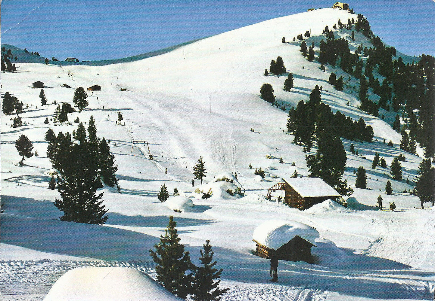 DISCESA DAL PIZ DE SELLA E STAZIONE SEGGIOVIA - V 21-2-1968 