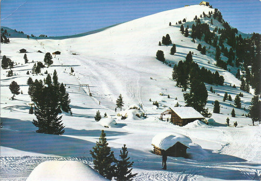 DISCESA DAL PIZ DE SELLA E STAZIONE SEGGIOVIA - V 21-2-1968 