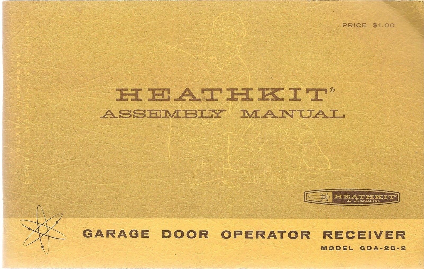 HEATHKIT GDA-20-2 ASSEMBLY MANUAL GARAGE DOOR OPERATOR TRANSMITTER