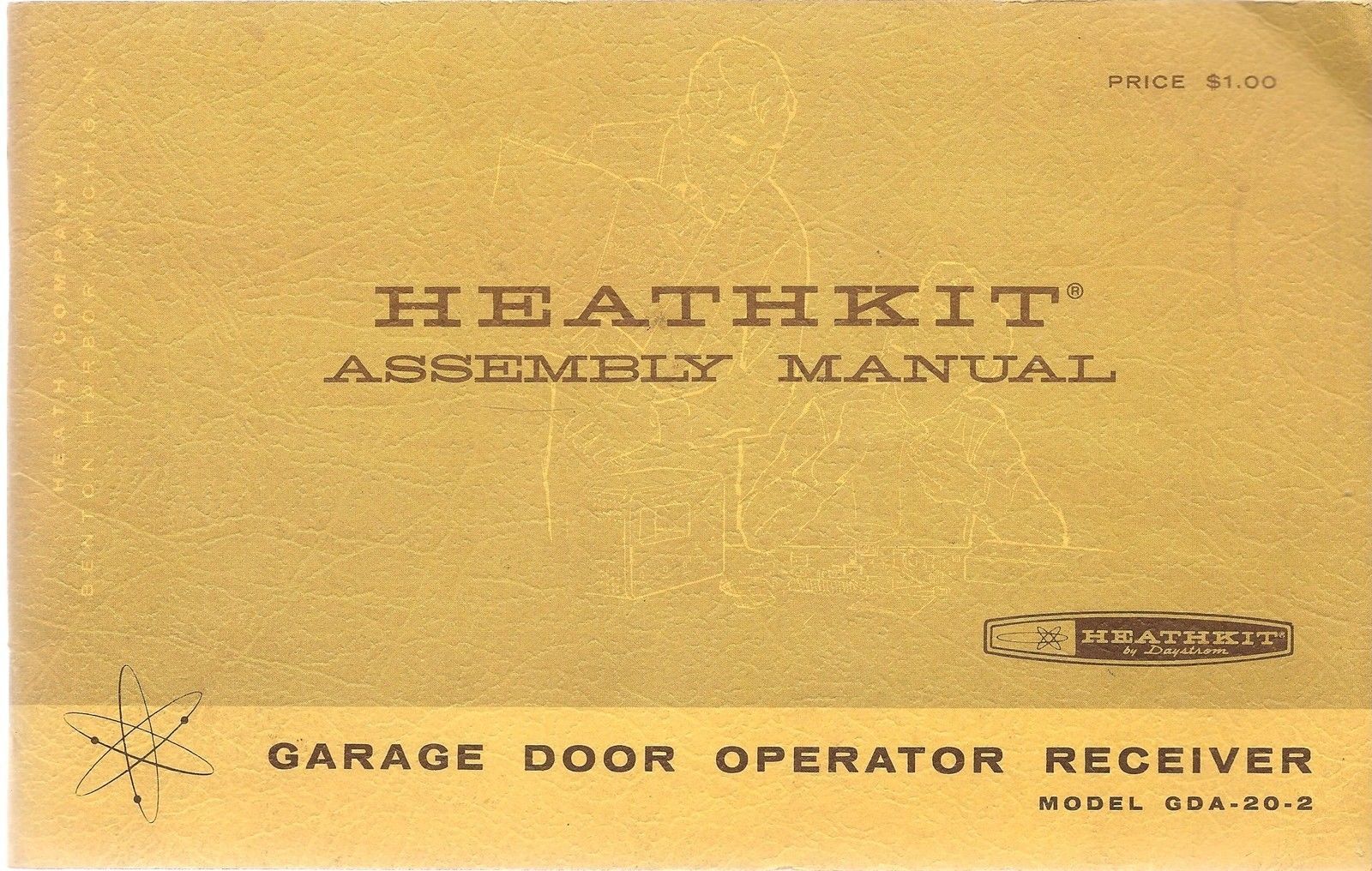HEATHKIT GDA-20-2 ASSEMBLY MANUAL GARAGE DOOR OPERATOR TRANSMITTER
