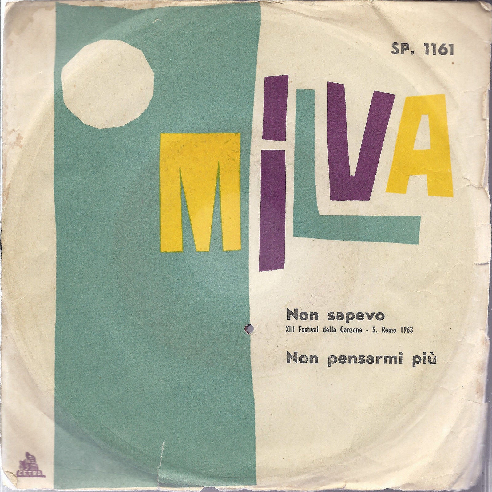 NON SAPEVO - NON PENSARMI PIU' # MILVA - Sanremo 1963