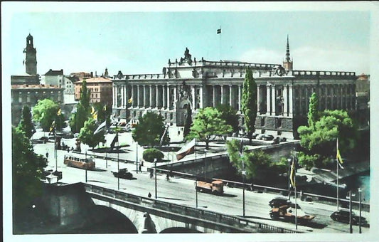 STOCKHOLM - RIKSDAGSHUSET OCH NORRBO - V1952