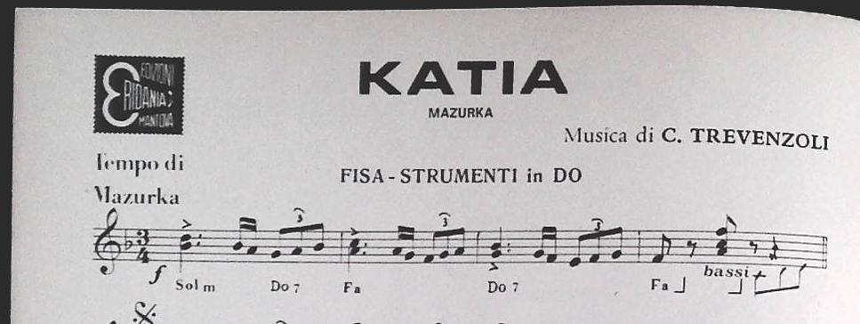 KATIA. mazurka - SPENSIERATA.polka -SPARTITO-SHEET MUSIC