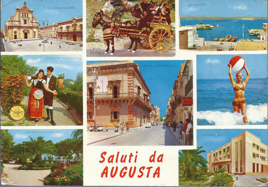 AUGUSTA - SALUTI - 8 VEDUTINE - V1972
