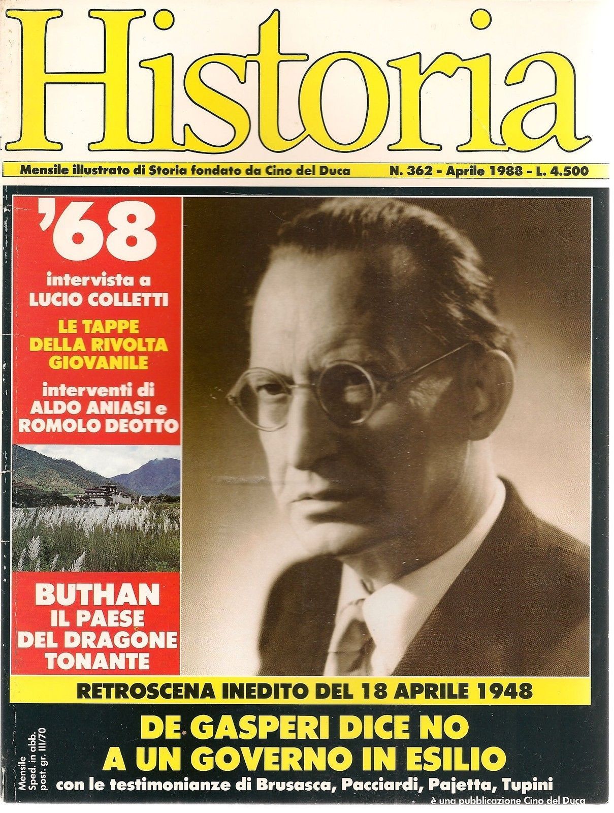 HISTORIA n° 362 - APRILE 1988 - CINO DEL DUCA
