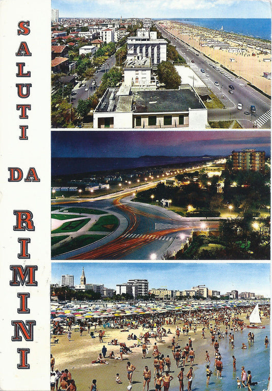 RIMINI - SALUTI - 3 VEDUTE - V1967
