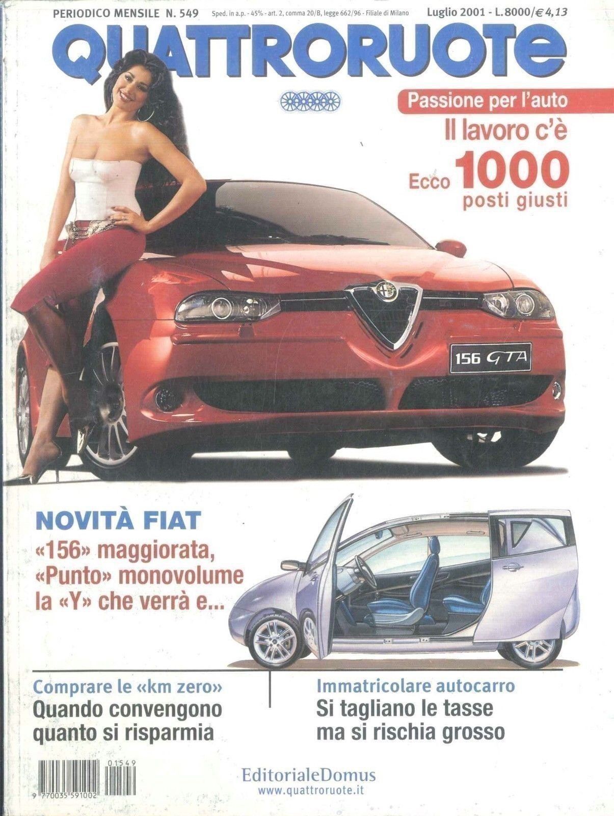 QUATTRORUOTE N. 549 - LUGLIO 2001