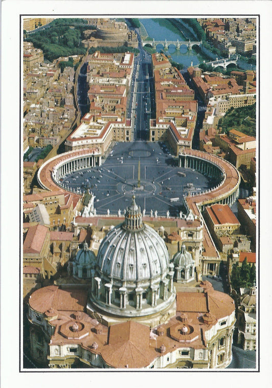ROMA - CITTA' DEL VATICANO - PIAZZA S. PIETRO - VEDUTA 