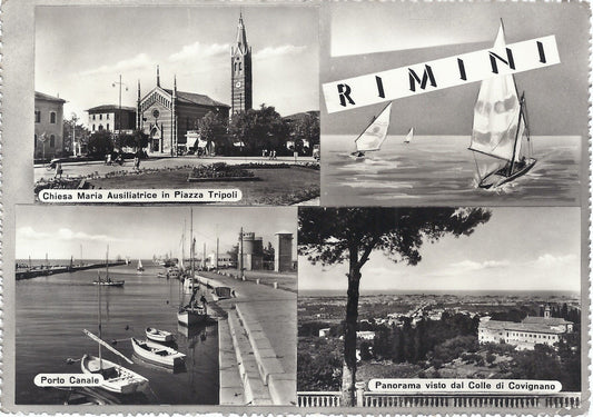 RIMINI - 3 VEDUTE - V 1956 - FG