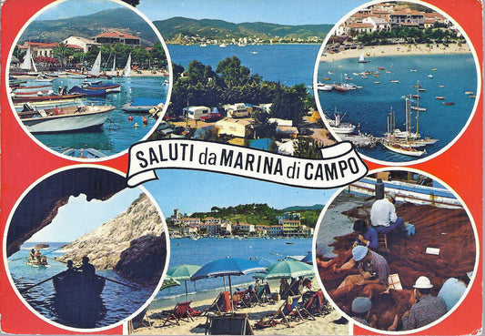 MARINA DI CAMPO - ISOLA D'ELBA - 6 VEDUTE - V 1973