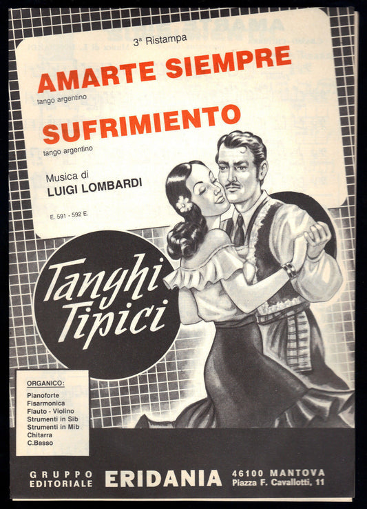 AMARTE SIEMPRE - SUFRIMIENTO # LUIGI LOMBARDI - SPARTITO