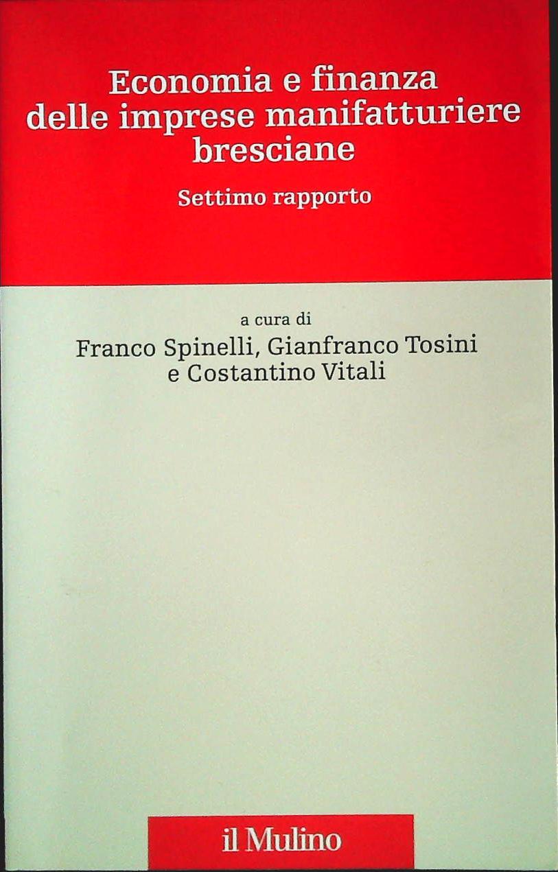 ECONOMIA E FINANZA DELLE IMPRESE MANIFATTURIERE BRESCIANE - SETTIMO RAPPORTO