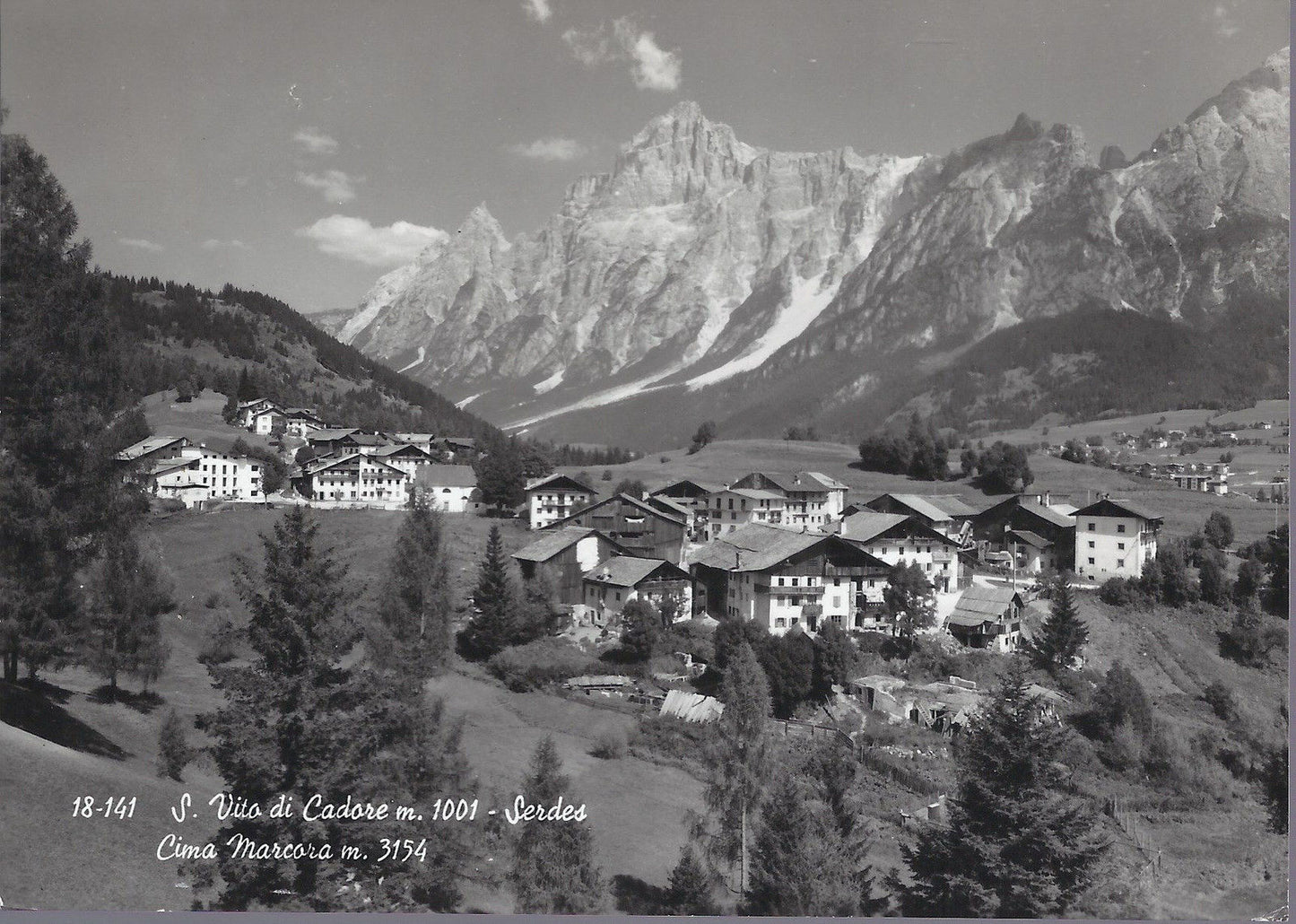 S. VITO DI CADORE - SERDES - CIMA MARCORA - V 1967