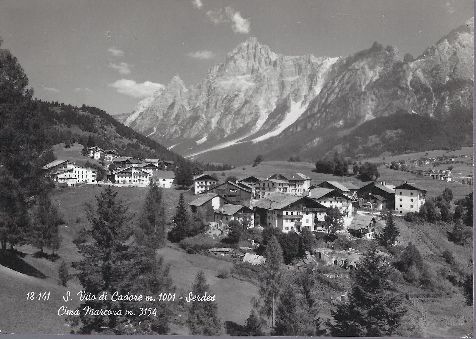 S. VITO DI CADORE - SERDES - CIMA MARCORA - V 1967