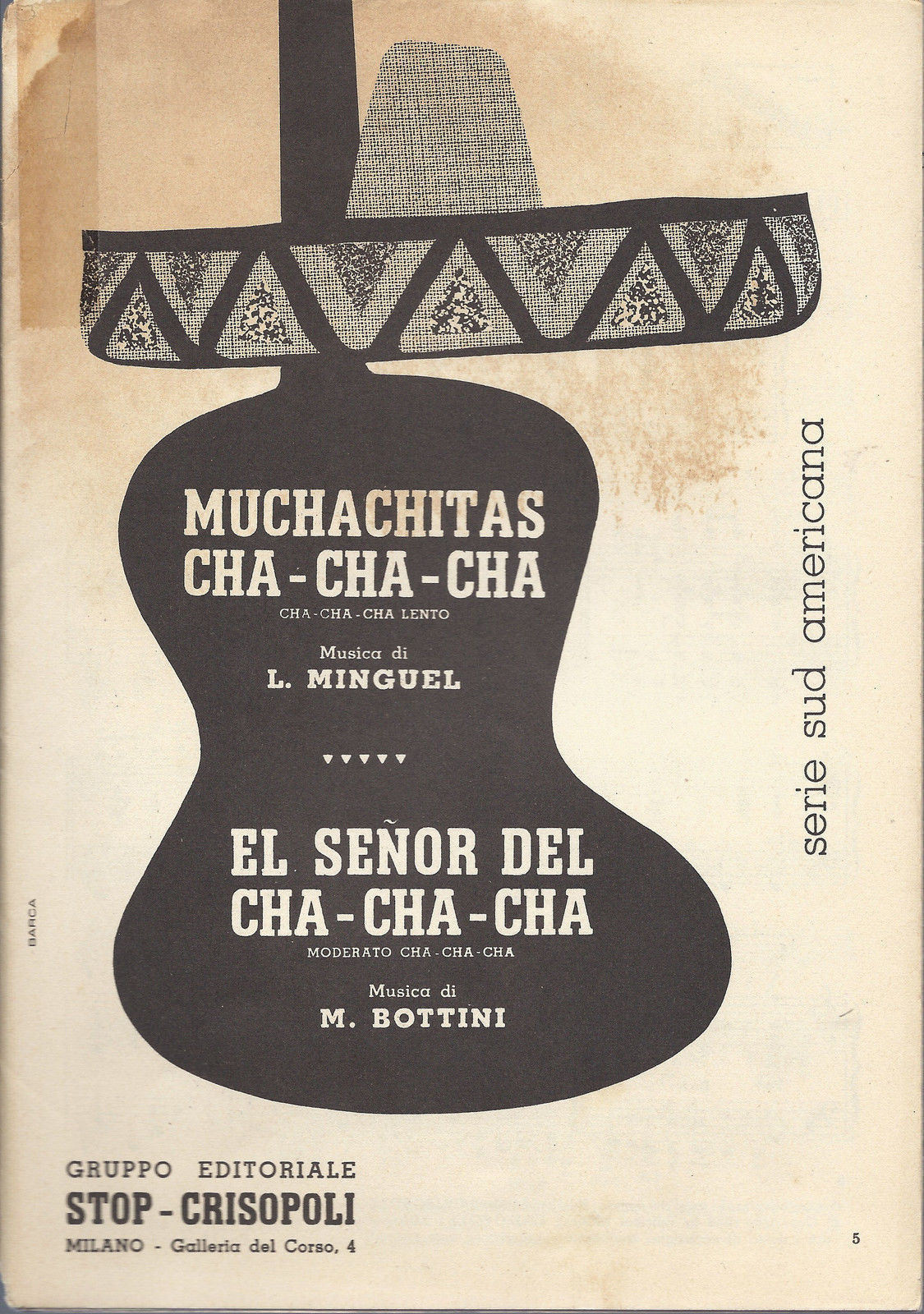 MUCHACHITAS CHA-CHA-CHA (Minguel) - EL SENOR DEL CHA-CHA-CHA (Bottini)# SPARTITO