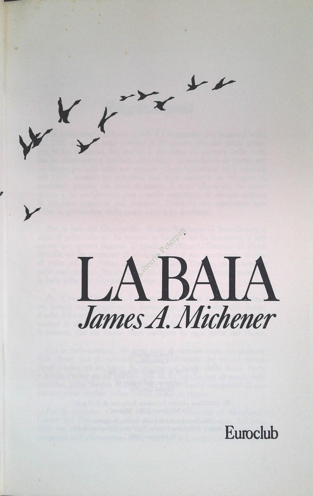 LA BAJA - JAMES A. MICHENER - EUROCLUB 1980 - OUTLET DEL LIBRO