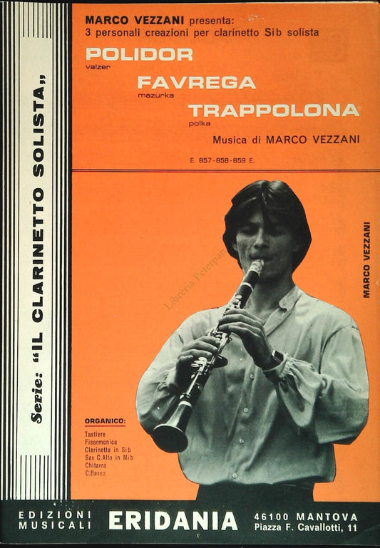MARCO VEZZANI TRE BRANI PER CLARINETTO SOLISTA - SHEET MUSIC