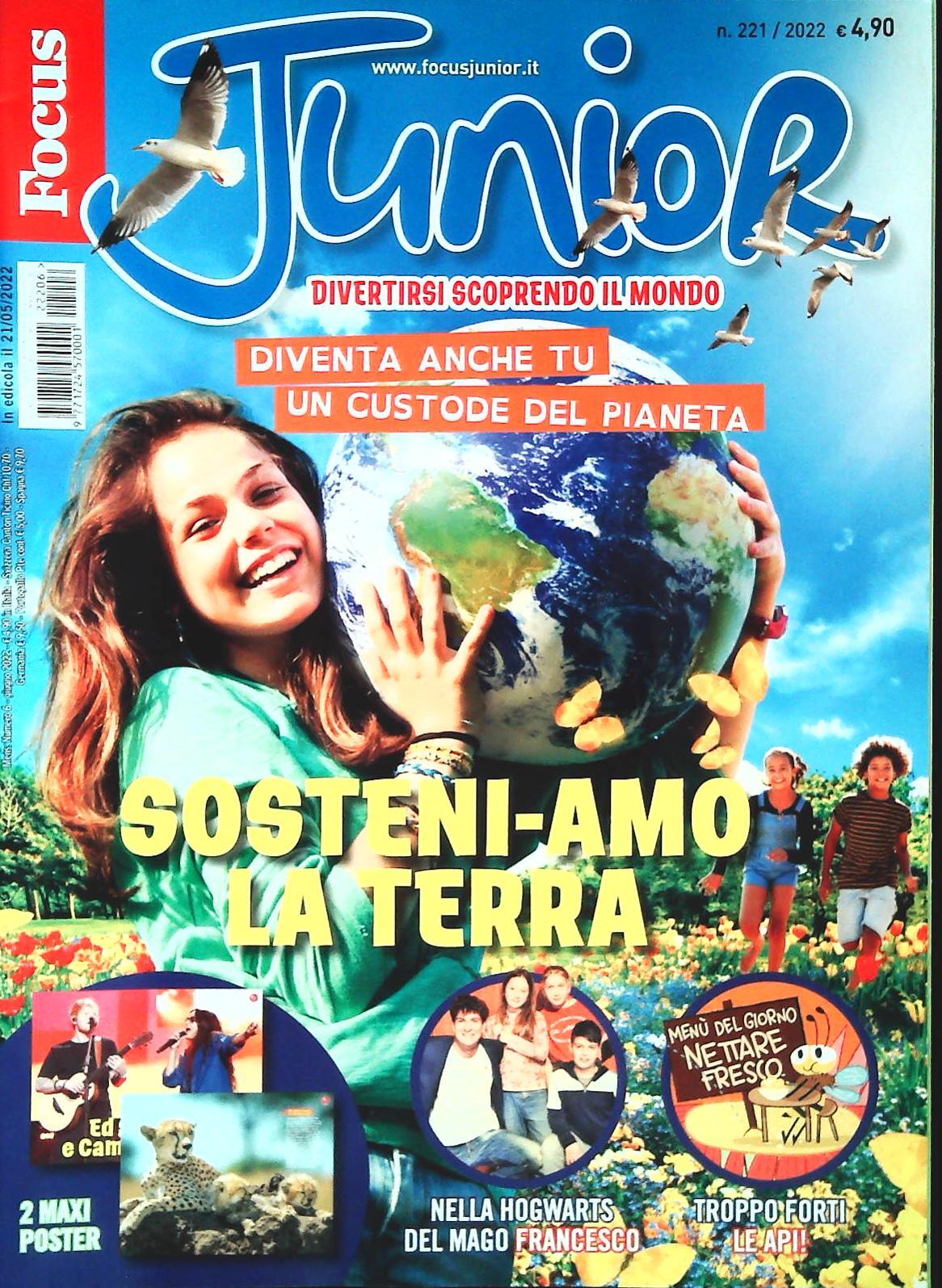 FOCUS JUNIOR N. 221 - SOSTENI-AMO LA TERRA - OUTLET DEL LIBRO