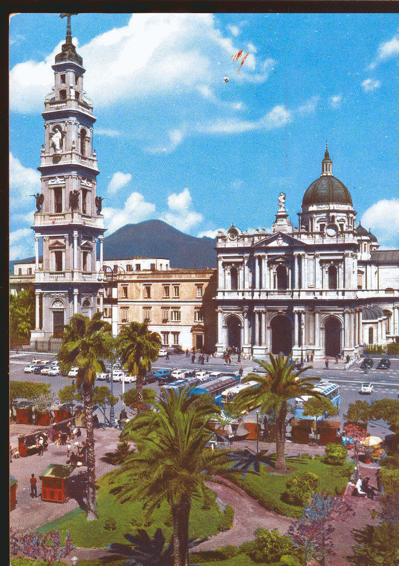 POMPEI - SANTUARIO - V1965 - ACQUARELLATA