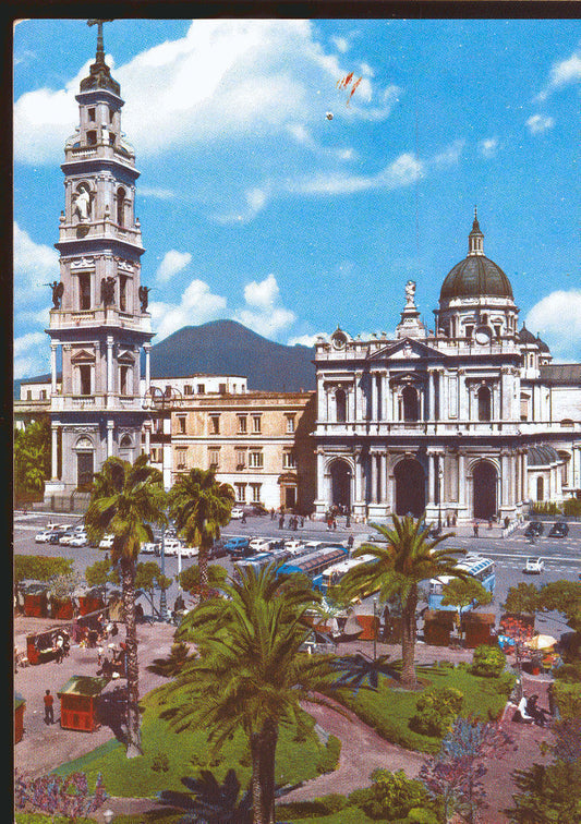 POMPEI - SANTUARIO - V1965 - ACQUARELLATA
