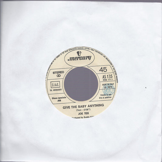 GIVE THE BABY ANYTHING # JOE TEX -- DEVIL YOU # STAMPEDERS - Edizione Juke Box