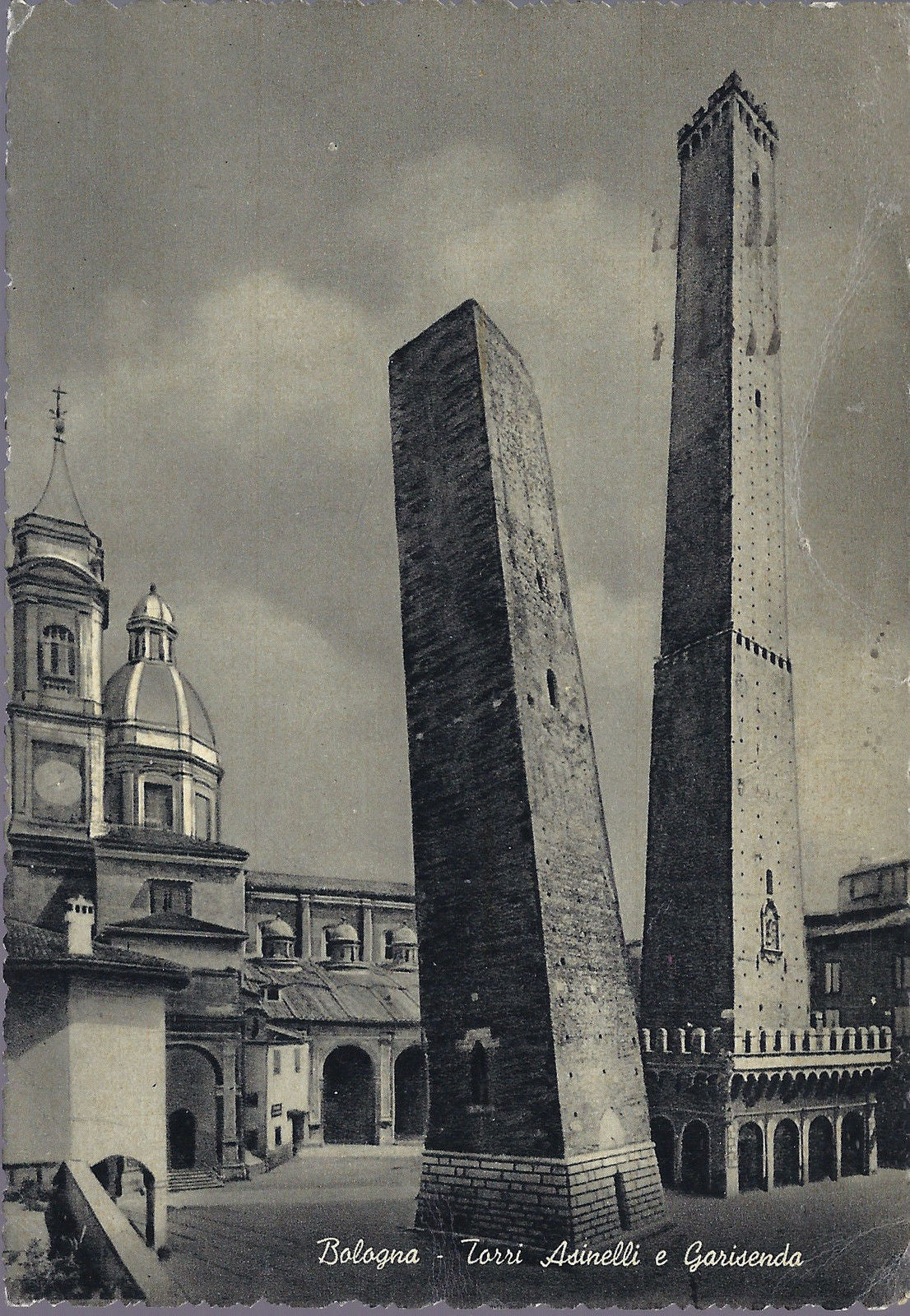 BOLOGNA - TORRI ASINELLI E GARISENDA - V 1956 - FG
