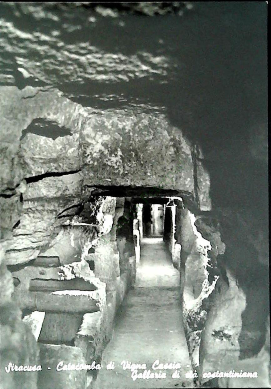 SIRACUSA - CATACOMBA DI VIGNA CASSIA - GALLERIA DI ETA' COSTANTINIANA - NV