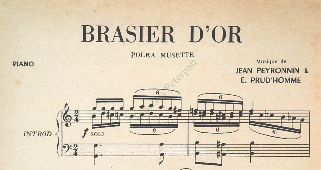 BRASIER D'OR. polka musette -BIBAO.paso doble -SPARTITO-SHEET MUSIC
