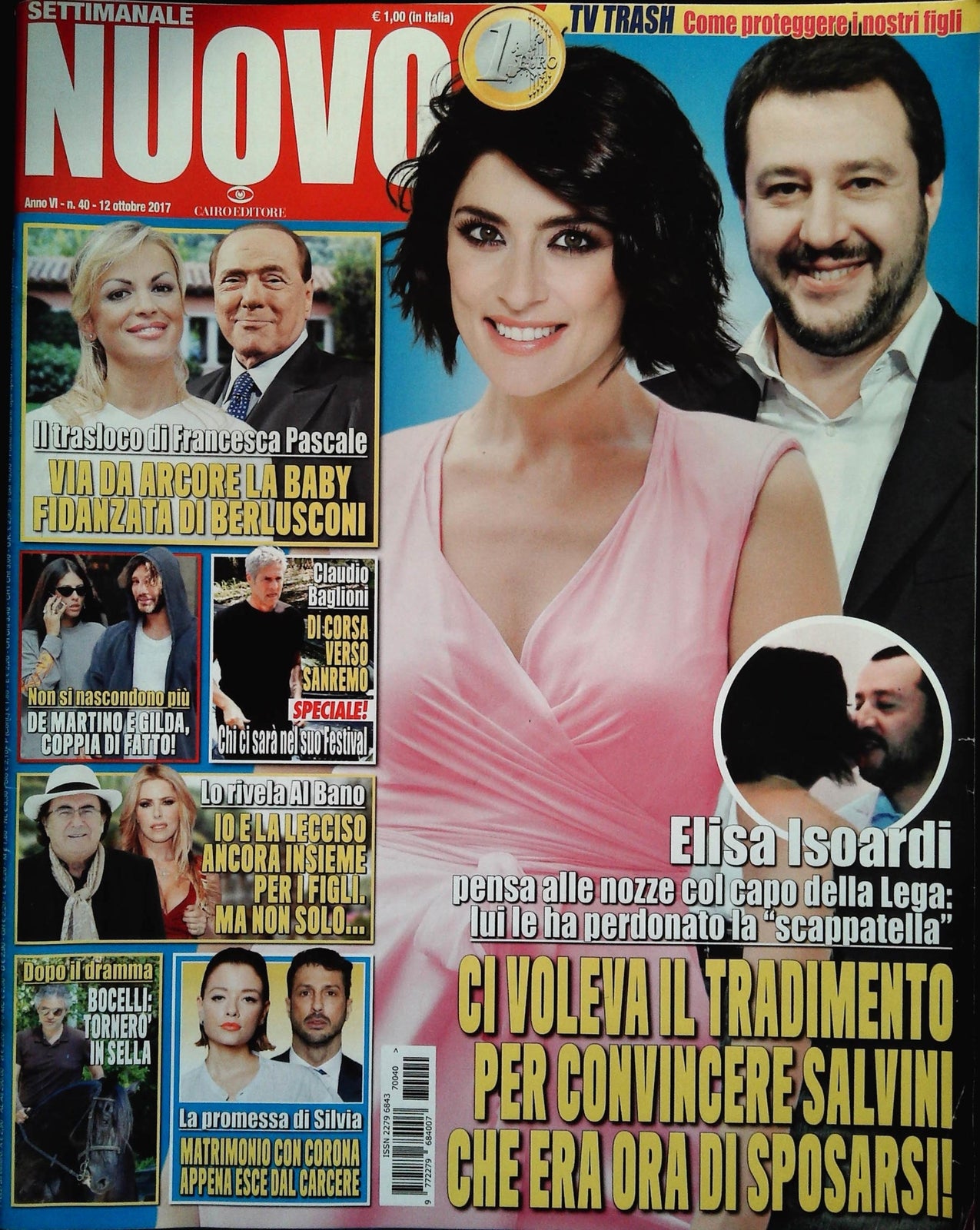 SETTIMANALE NUOVO 12 OTTOBRE 2017 - ISOARDI - PASCALE - AL BANO