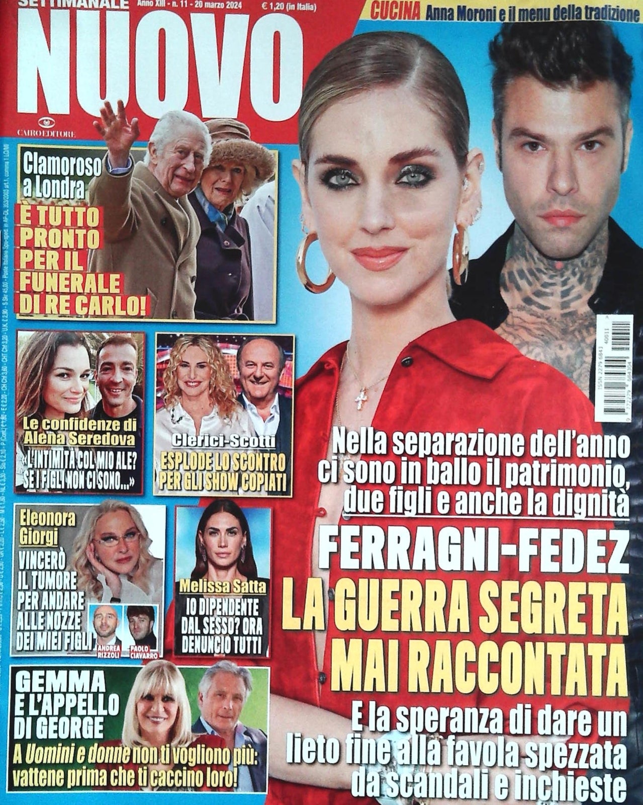 SETTIMANALE NUOVO - 20 MARZO 2024-CLERICI-SEREDOVA-ELEONORA GIORGI-MELISSA SATTA