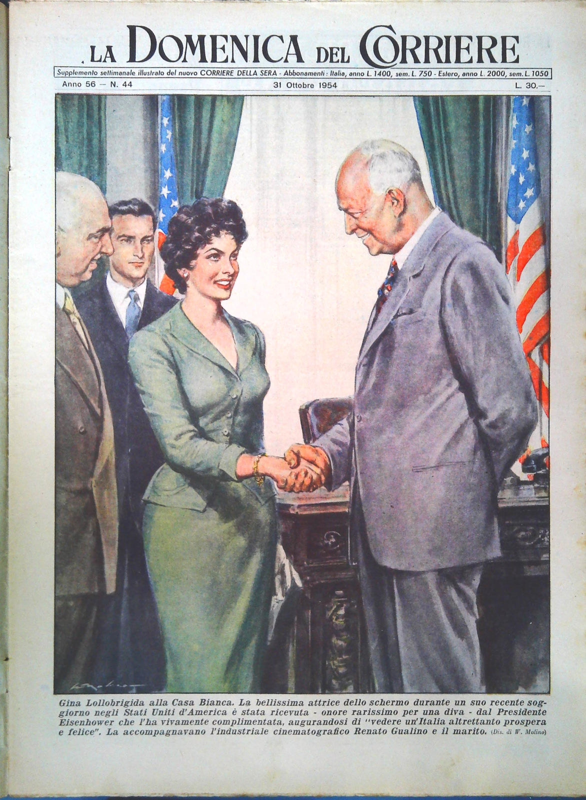 DOMENICA DEL CORRIERE N. 44 - 31 OTTOBRE 1954
