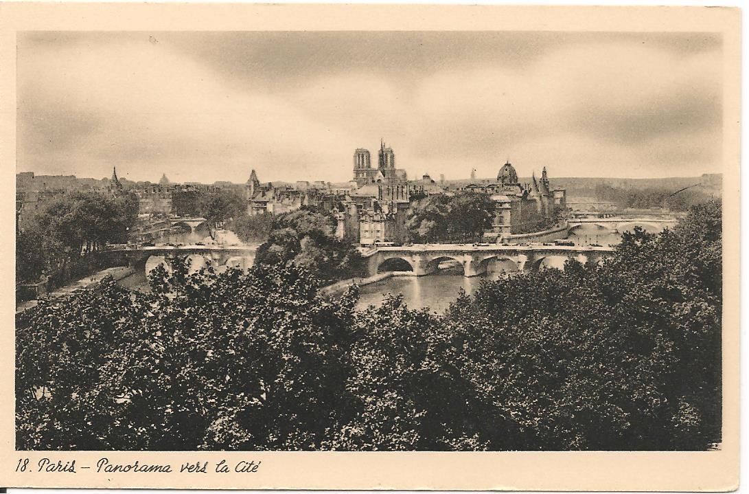 PARIGI/PARIS - PANORAMA VERS LA CITE' - NV
