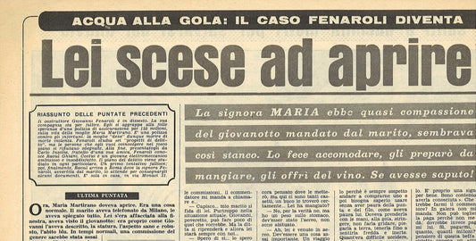 CASO FENAROLI - CLIPPING-RITAGLIO DI GIONALE