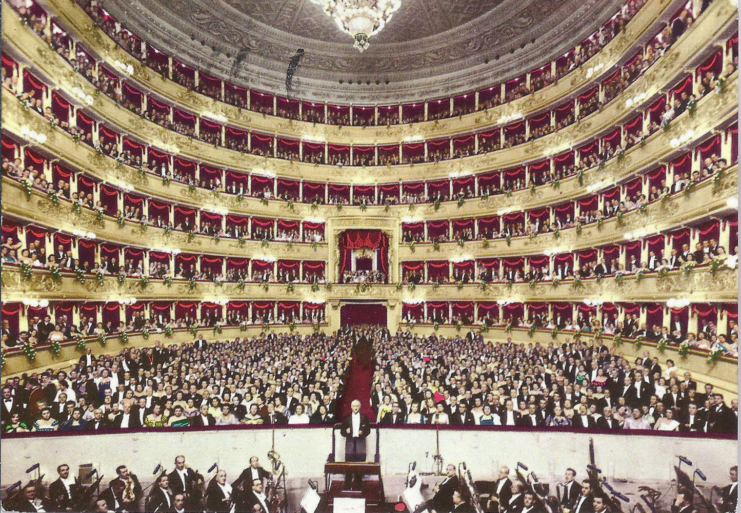 MILANO - TEATRO ALLA SCALA - INTERNO - V1962 - COLORATA